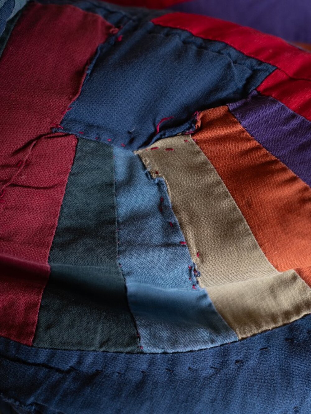 Handmade Vintage Quilt Coat, Rainbow - Picture 13 of 13